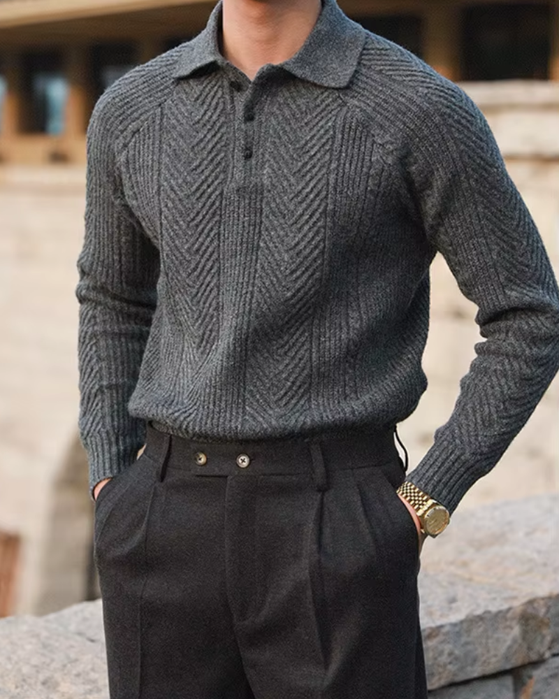 GLASGOW POLO SWEATER