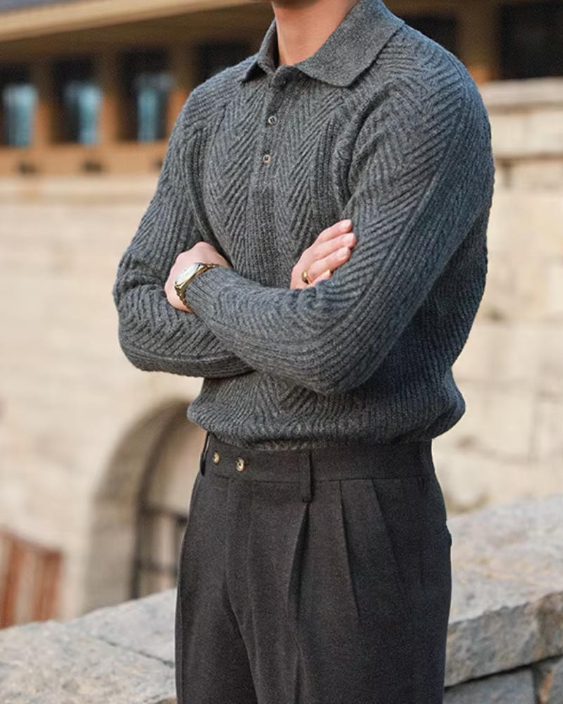 GLASGOW POLO SWEATER