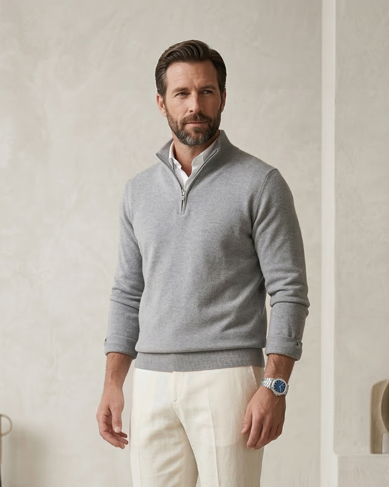 VERBIER HALF-ZIP SWEATER