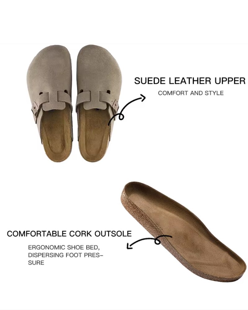 NAPA VALLEY SUEDE CLOGS