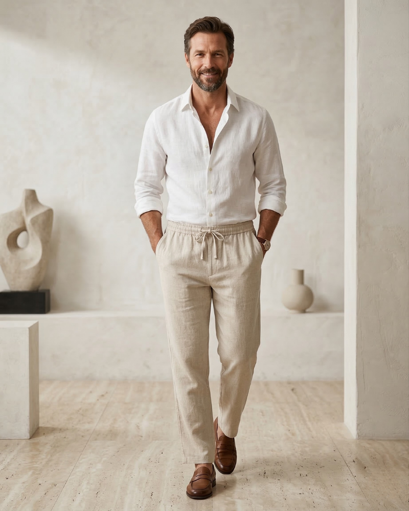 TEL AVIV LINEN TROUSERS