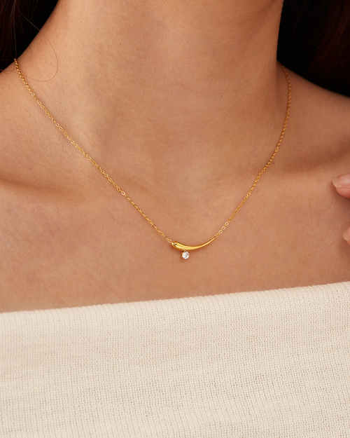 VALLETTA CRESCENT NECKLACE